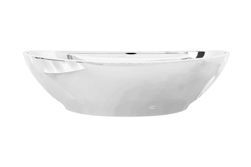 Vask med overløpsfunksjon 58,5x39x21 cm keramikk sølv - Hus & oppussing - Kjøkken & bad - Baderom - Servant og håndvask - Enkel vask