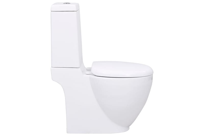 WC keramisk toalett bad rundt vannføring på bunnen hvit - Hvit - Hus & oppussing - Kjøkken & bad - Baderom - Toaletter - Gulvstående