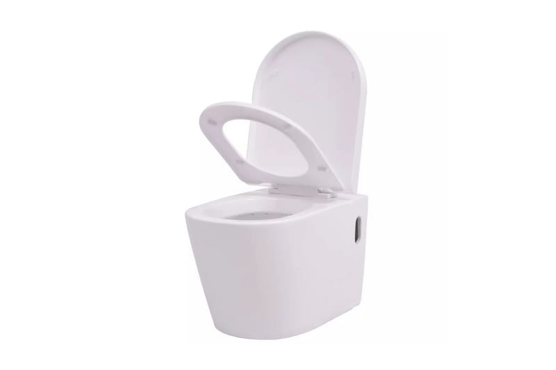 Vegghengt toalett i hvit keramikk - Hus & oppussing - Kjøkken & bad - Baderom - Baderomstilbehør - Toalettrullholder