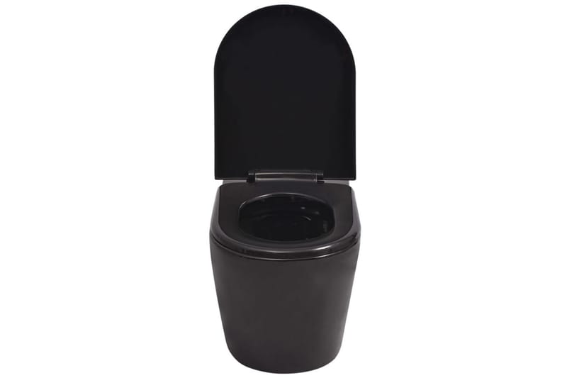 Vegghengt toalett med skjult sisterne svart keramikk - Hus & oppussing - Kjøkken & bad - Baderom - Toaletter - Vegghengt