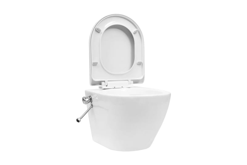 Veggmontert toalett med skjult sisterne kantfri keramikk - Hus & oppussing - Kjøkken & bad - Baderom - Toaletter - Vegghengt