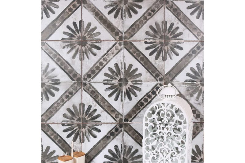 Gulvflis Peronda FS Marrakech Grey 45x45 - Hus & oppussing - Kjøkken & bad - Fliser & klinker - Forskjellige fliser - Mønstrete fliser