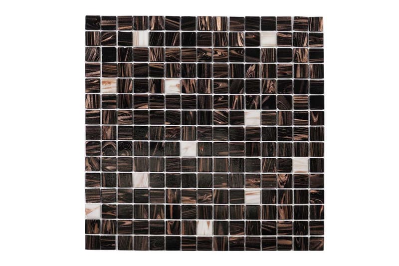Mosaikk Brun White Touch 32,7X32,7 - Hus & oppussing - Kjøkken & bad - Fliser & klinker - Mosaikk - Glassmosaikk