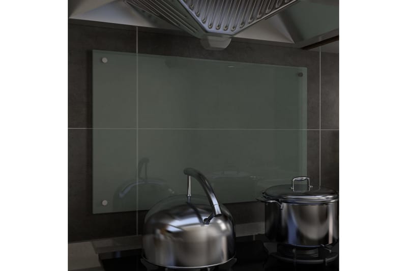 Kjøkkenplate hvit 80x50 cm herdet glass - Hvit - Hus & oppussing - Kjøkken & bad - Kjøkken & vaskerom - Benkeplate & kjøkkenbenk