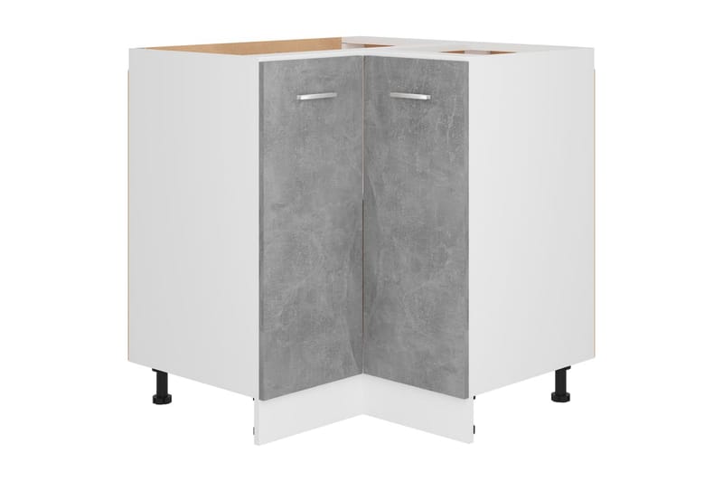 Kjøkkenskap betonggrå 75,5x75,5x80,5 cm sponplate - Grå - Oppbevaring - Oppbevaringsmøbler - Sideboard & skjenker