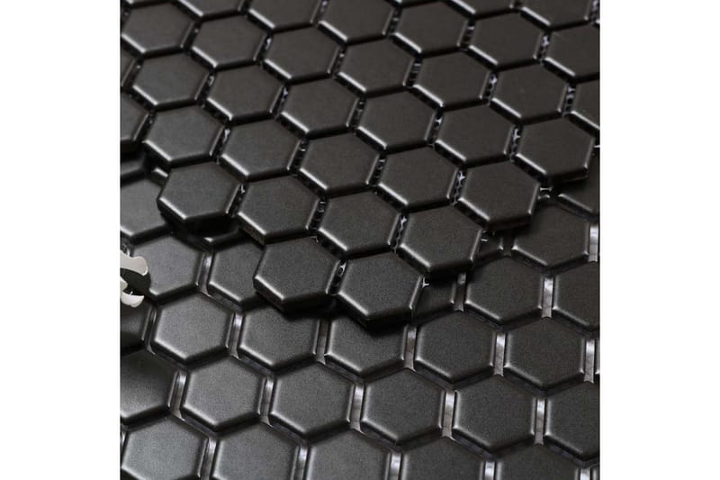 Mosaikk Hexagon Black 26X30 - Hus & oppussing - Kjøkken & bad - Fliser & klinker - Mosaikk