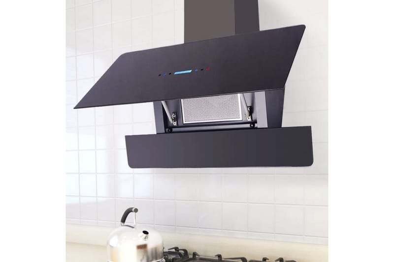 Kjøkkenvifte med touch-skjerm svart 900 mm - Hus & oppussing - Klimakontroll - Vifter