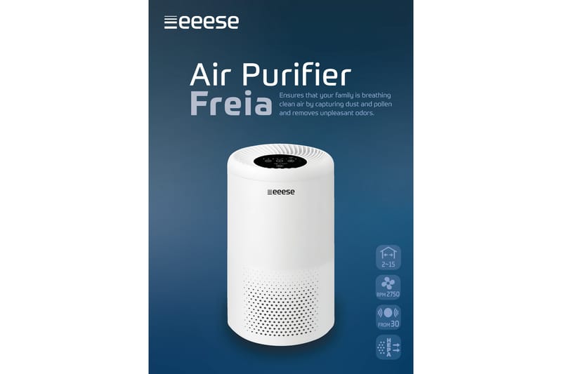 Freia Luftrenser HEPA-filter og UV-C-lys - Eeese - Hus & oppussing - Klimakontroll - Luftforbedring - Luftrenser