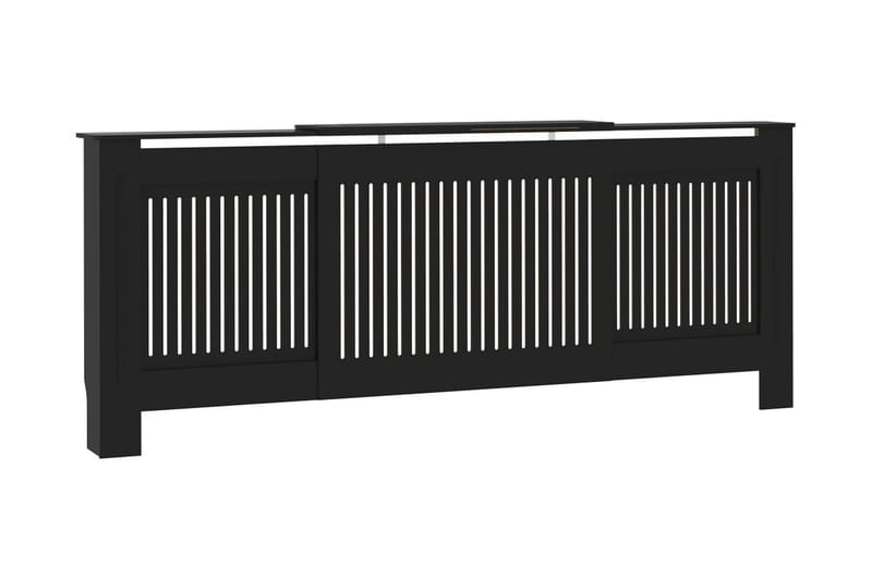 Radiatordeksel MDF svart 205 cm - Svart - Hus & oppussing - Klimakontroll - Oppvarming - Varmeelement & radiator - Varmeovn