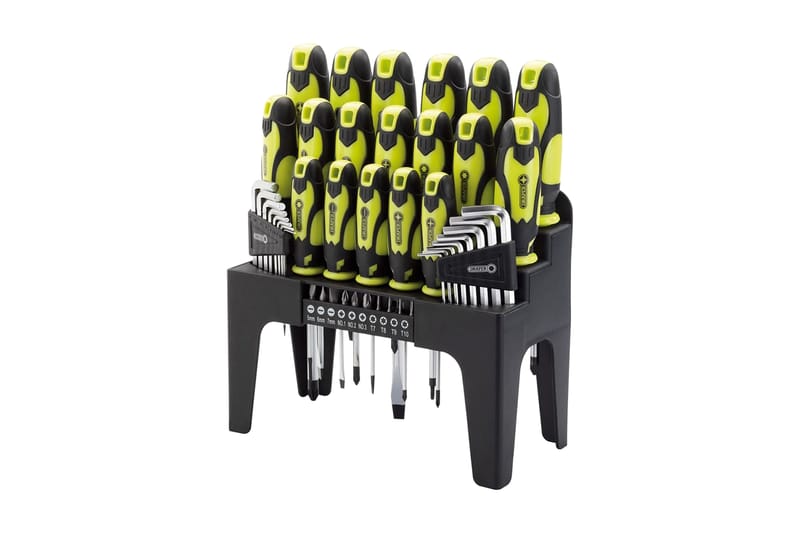 Draper Tools Sett skrutrekker, unbrakonøkkel & bits 44 deler - Møbler - Bord - Avlastningsbord - Sengebord & nattbord