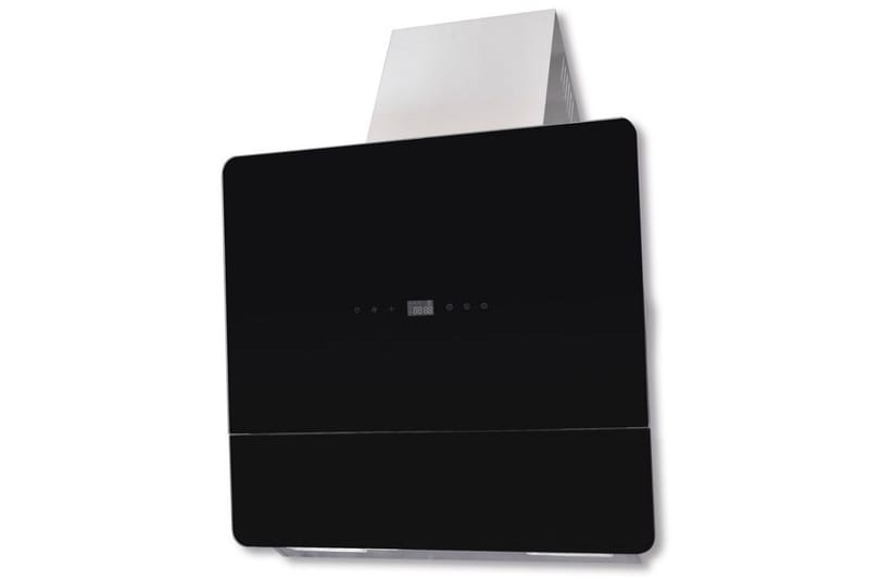 Kjøkkenvifte med skjerm svart herdet glass 600 mm - Husholdning - Hvitevarer - Kjøkkenvifte & komfyrvifte - Fritthengende kjøkkenvifte