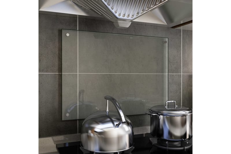 Kjøkkenplate gjennomsiktig 70x50 cm herdet glass - Gjennomsiktig - Husholdning - Hvitevarer - Kjøkkenvifte & kjøkkenventilator - Tilbehør kjøkkenvifte & kjøkkenventilator