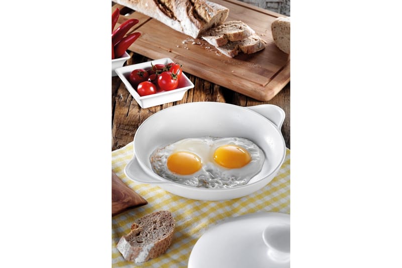 Stekepanne - Hvit - Husholdning - Matlaging & Baking - Gryter & kasseroller - Stekepanner