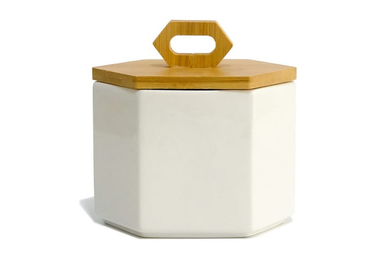 Sukkerbolle - Hvit - Husholdning - Matlaging & Baking - Kjøkkenutstyr - Bokser & syltetøyglass