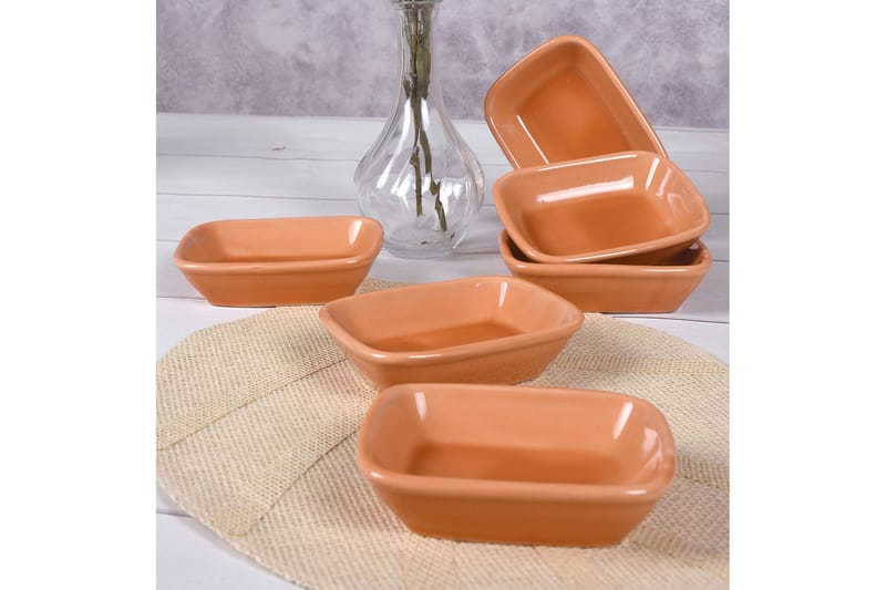 Skålsett 6-pk - Oransje - Husholdning - Matlaging & Baking - Kjøkkenutstyr - Skåler & bakeskåler