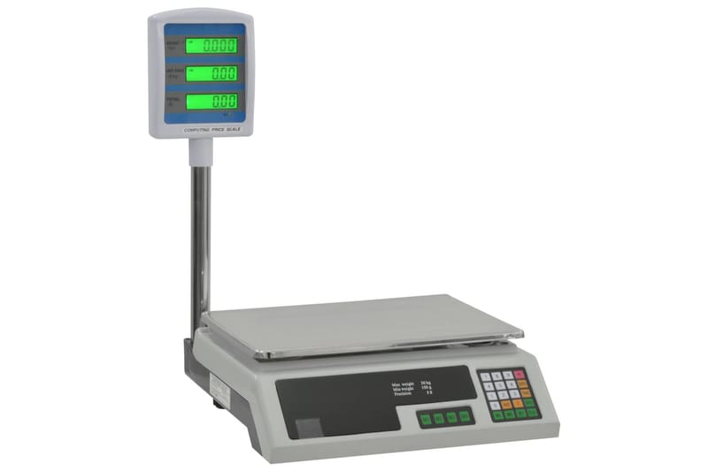 Elektronisk bordvekt med LCD 30 kg - Husholdning - Matlaging & Baking - Målere & mål - Kjøkkenvekter