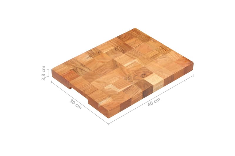 Skjærebrett 40x30x3,8 cm heltre akasie - Husholdning - Matlaging & Baking - Kjøkkenutstyr
