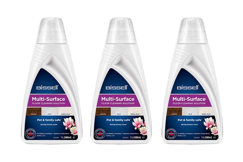 BISSELL MultiSurface Detergent CrossWave/SpinWave Trio Pack - BISSELL - Husholdning - Rengjøring & klespleie - Støvsuger - Støvsuger tilbehør