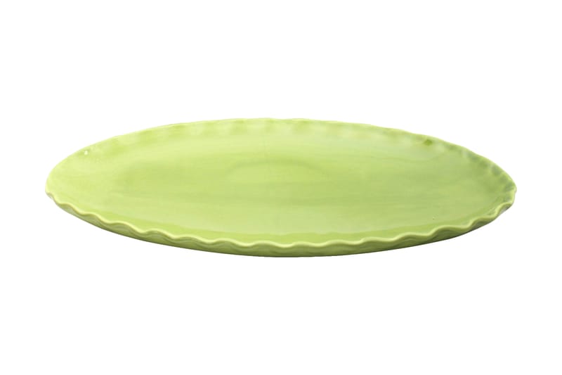 Fat ovalt stort Mørkegrønn - Husholdning - Servering & borddekking - Brikker & tallerkener