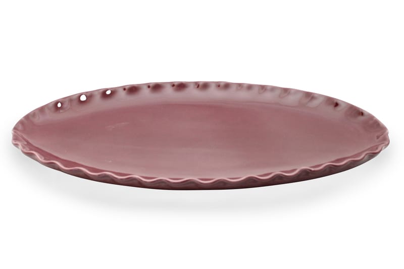 Fat ovalt stort Vinrød - Husholdning - Servering & borddekking - Brikker & tallerkener - Serveringsfat