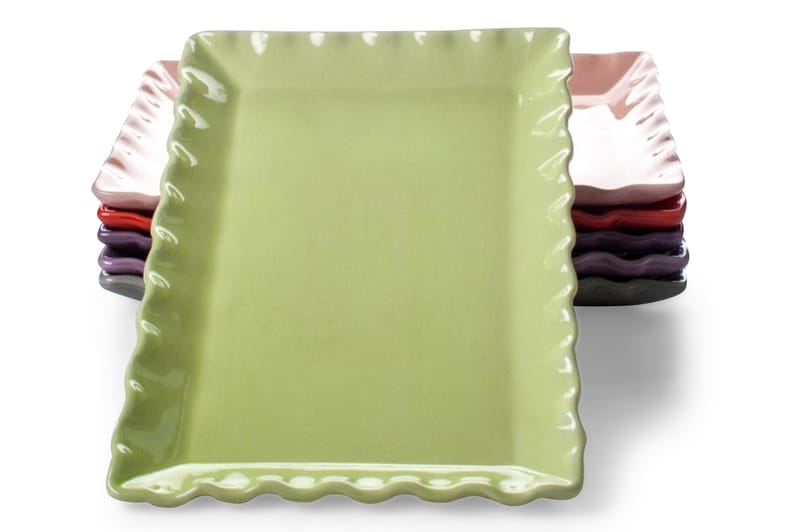 Fat Rektangulært lite Limegrønn - Husholdning - Servering & borddekking - Brikker & tallerkener - Serveringsfat
