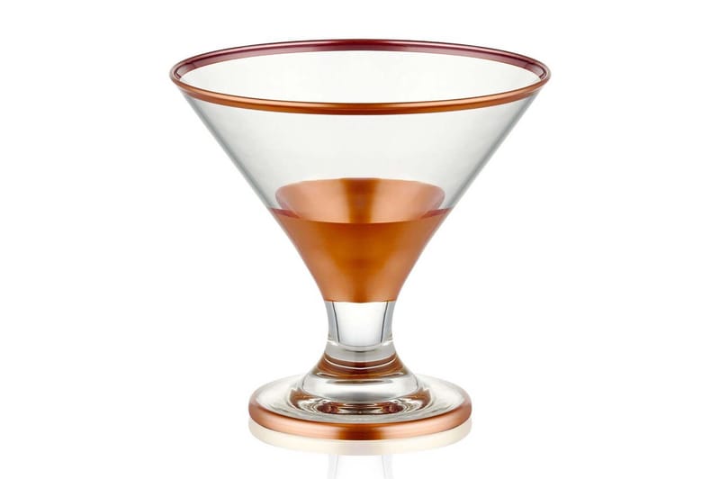 Glassett 6- pk - Rosegull - Husholdning - Servering & borddekking - Glass - Cocktailglass