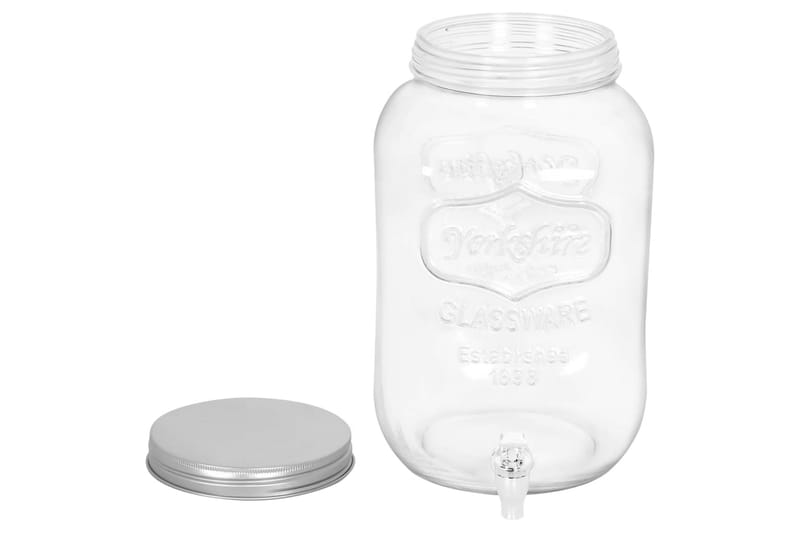 Drikkedispenser 8050 ml glass - Gjennomsiktig - Husholdning - Servering & borddekking - Karaffel, mugge & kanne