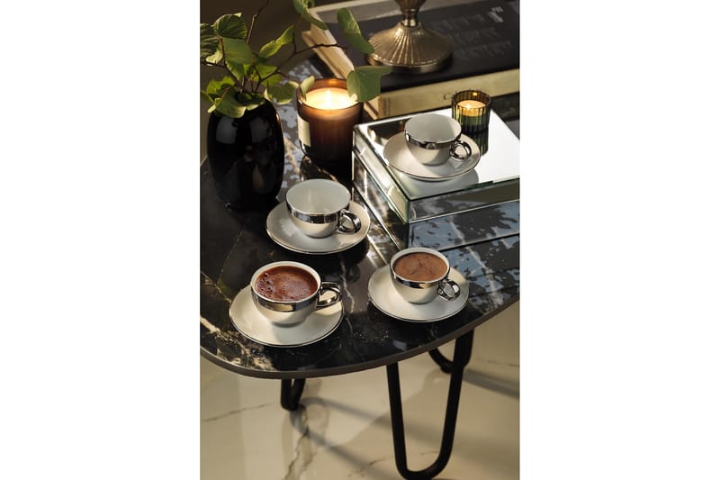 Kaffeservice 4-pk - Flerfarget - Husholdning - Servering & borddekking - Porselen