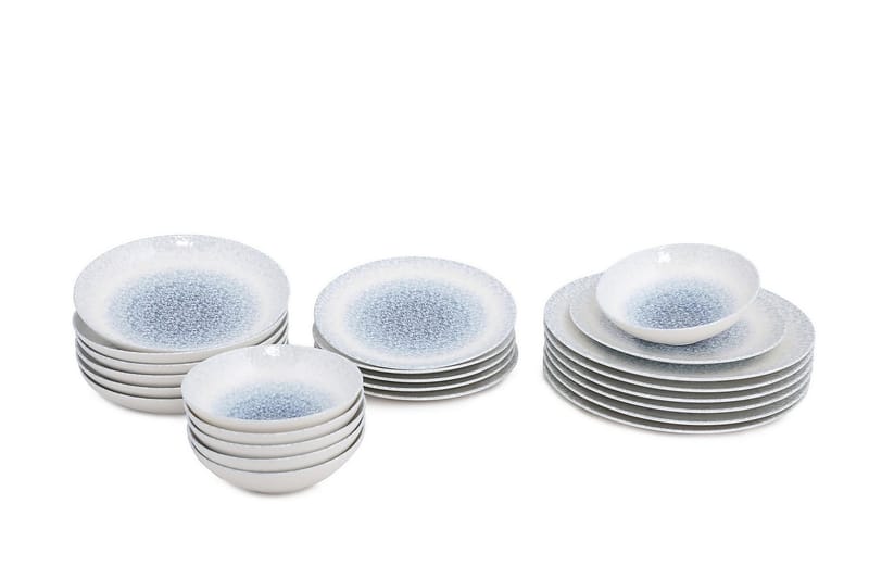 Subatan Tallerkensett 24 Deler - Porselen/Hvit - Husholdning - Servering & borddekking - Porselen