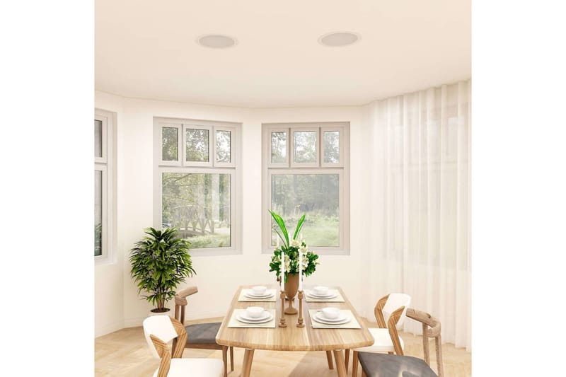 Innebygde vegg- og takhøyttalere med diskant 2 stk 360 W - Hvit - Husholdning - Smarte hjem - Høyttaler