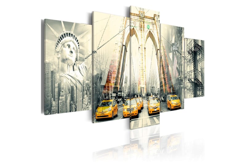 Bilde American Metropolis 200x100 - Artgeist sp. z o. o. - Innredning - Bilder & kunst - Lerretsbilder