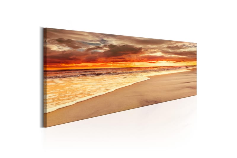 Bilde Beach Beatiful Sunset 135x45 - Artgeist sp. z o. o. - Innredning - Bilder & kunst - Lerretsbilder