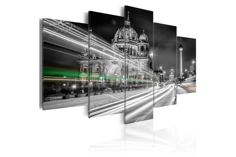 Bilde Berlin At Night 100x50 - Finnes i flere størrelser - Innredning - Bilder & kunst - Lerretsbilder