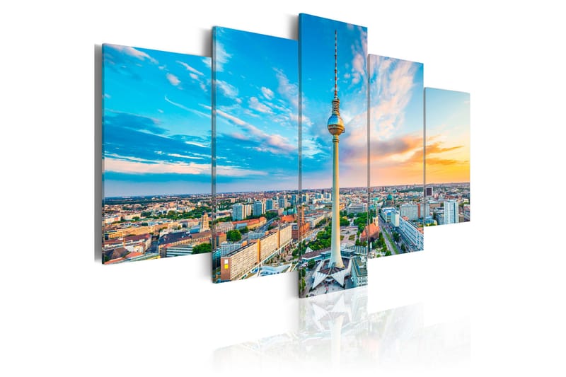 Bilde Berlin Tv Tower Germany 100x50 - Artgeist sp. z o. o. - Innredning - Bilder & kunst - Lerretsbilder