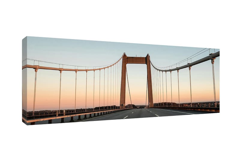 Bilde Canvas Bridge sunset - 60x150 cm - Innredning - Bilder & kunst - Lerretsbilder