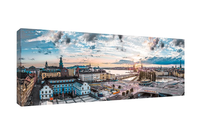 Bilde Canvas Slussen, Stockholm - 60x150 cm - Innredning - Bilder & kunst - Lerretsbilder