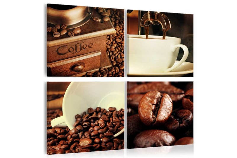 Bilde Coffee Tasting 80x80 - Artgeist sp. z o. o. - Innredning - Bilder & kunst - Lerretsbilder