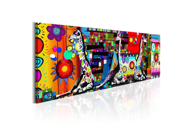 Bilde Colourful Savannah 150x50 - Artgeist sp. z o. o. - Innredning - Bilder & kunst - Lerretsbilder