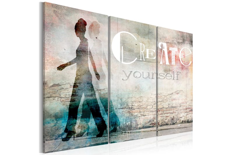 Bilde Create Yourself Triptych 60x40 - Artgeist sp. z o. o. - Innredning - Bilder & kunst - Lerretsbilder