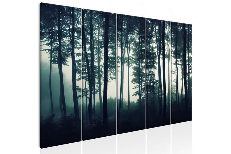 Bilde Dark Forest 5 Parts Narrow 200x80 - Finnes i flere størrelser - Innredning - Bilder & kunst - Lerretsbilder