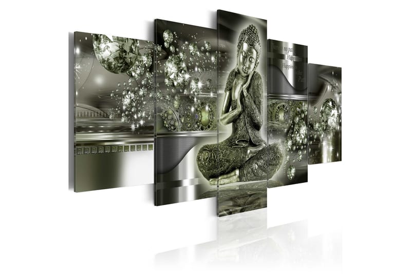 Bilde Emerald Budda 200x100 - Artgeist sp. z o. o. - Innredning - Bilder & kunst - Lerretsbilder