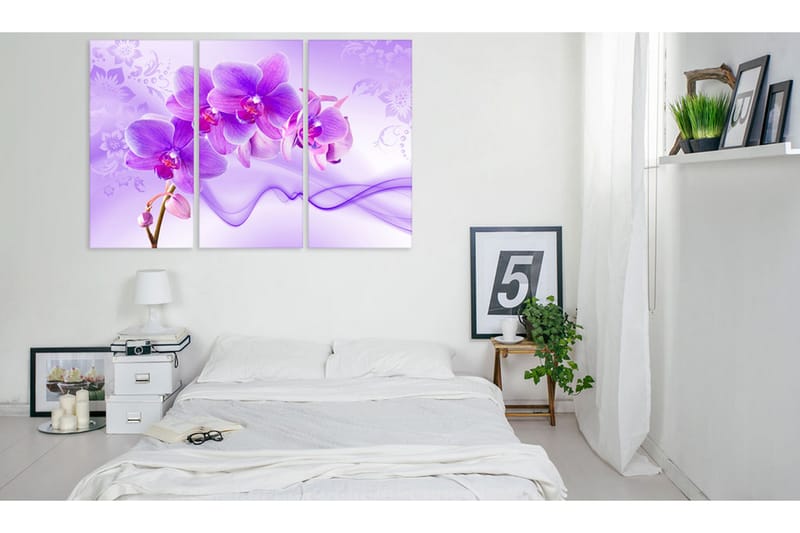Bilde Ethereal Orchid Violet 120x80 - Artgeist sp. z o. o. - Innredning - Bilder & kunst - Lerretsbilder