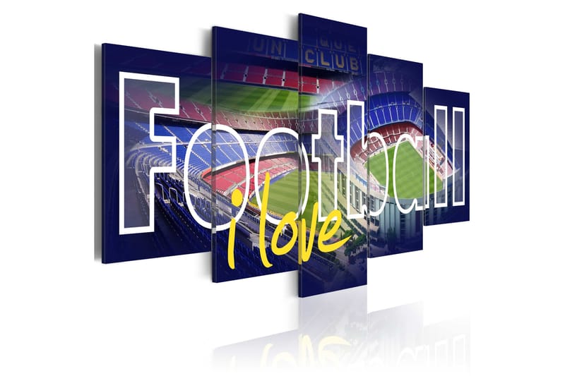 Bilde Football My Love 100x50 - Artgeist sp. z o. o. - Innredning - Bilder & kunst - Lerretsbilder