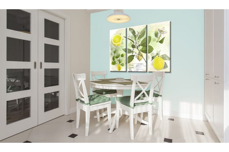 Bilde Fruit: lemon 90x60 - Artgeist sp. z o. o. - Innredning - Bilder & kunst - Lerretsbilder