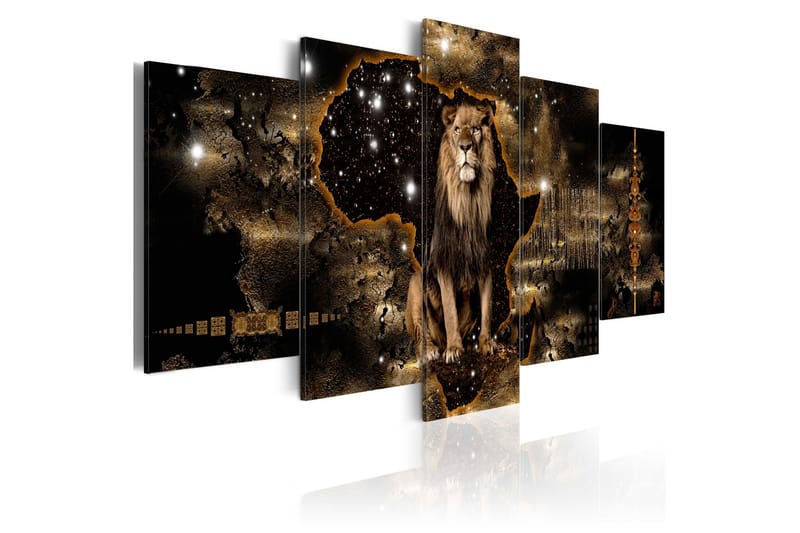 Bilde Golden Lion 200x100 - Artgeist sp. z o. o. - Innredning - Bilder & kunst