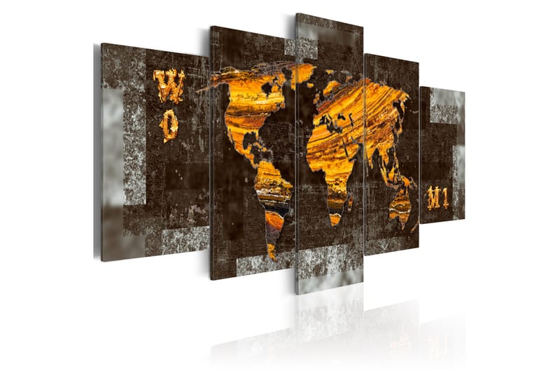 Bilde Hidden Treasure World Map 100x50 - Artgeist sp. z o. o. - Innredning - Bilder & kunst - Lerretsbilder