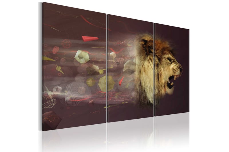 Bilde Løve Abstrakt 60x40 - Artgeist sp. z o. o. - Innredning - Bilder & kunst - Lerretsbilder