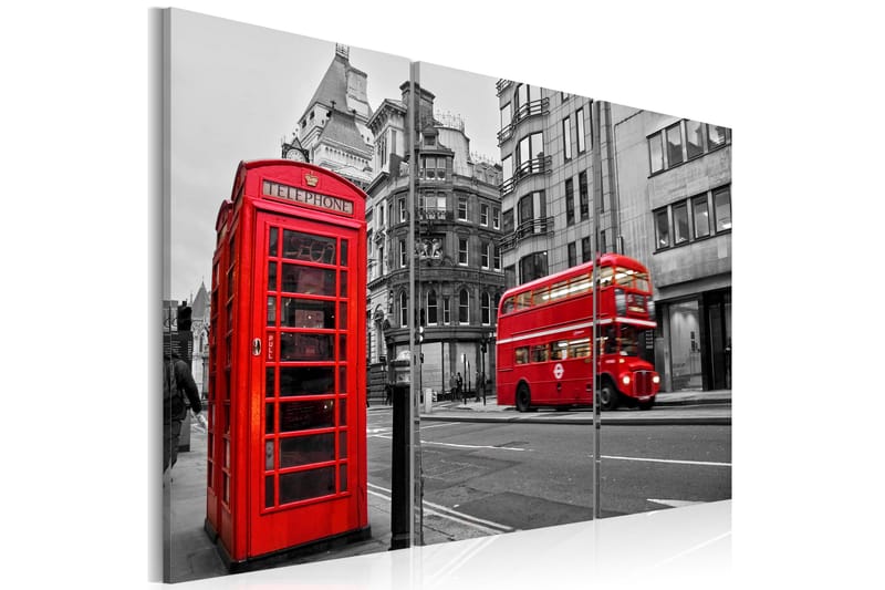 Bilde London Life 60x40 - Artgeist sp. z o. o. - Innredning - Bilder & kunst - Lerretsbilder