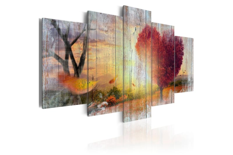 Bilde Lovers’ Autumn 100x50 - Artgeist sp. z o. o. - Innredning - Bilder & kunst - Lerretsbilder