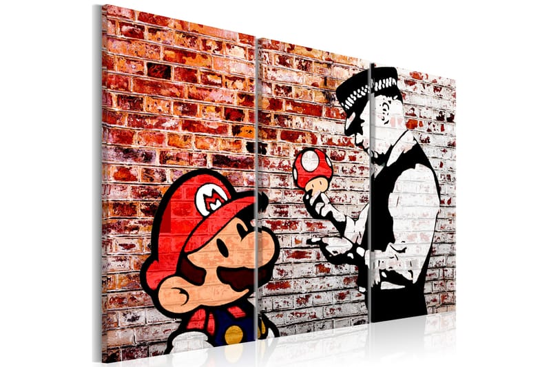 Bilde Mural On Brick 90x60 - Artgeist sp. z o. o. - Innredning - Bilder & kunst